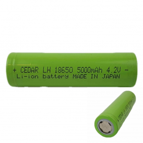 Cedar Lithium 4,2 v FORRASZTHATÓ akkumulátor 5000mAH (CEDAR LH 18650)