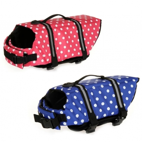 PRÉMIUM KISÁLLAT MENTŐ ÉS ÚSZÓMELLÉNY - PÖTTYÖS -S