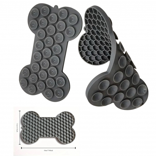 SZILIKON KUTYA EVÉSLASSÍTÓ NYALÓSZŐNYEG - CSONT ALAKÚ